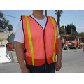 Economy Light Weight Poly Mesh Neon Orange Safety Vest